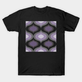 Abstract pattern in white , violet and grey tones T-Shirt